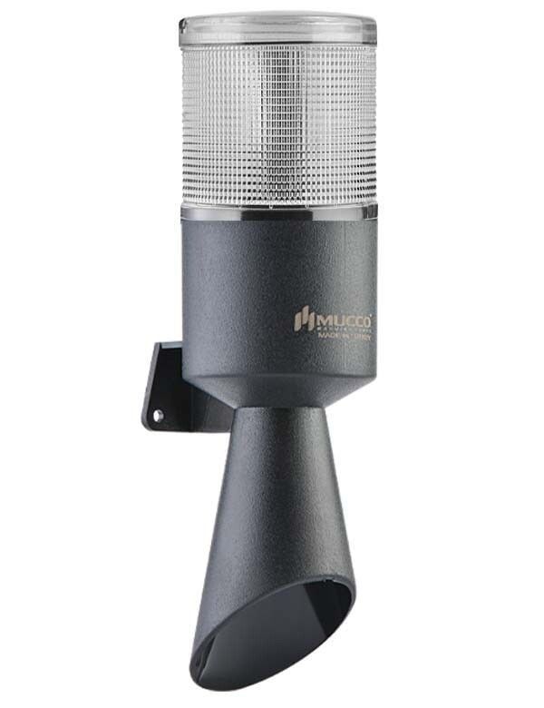 Mucco SNT-B7022-F1-5 Tek Katlı Borulu Korna Sabit Flaşör 40-250V AC/DC