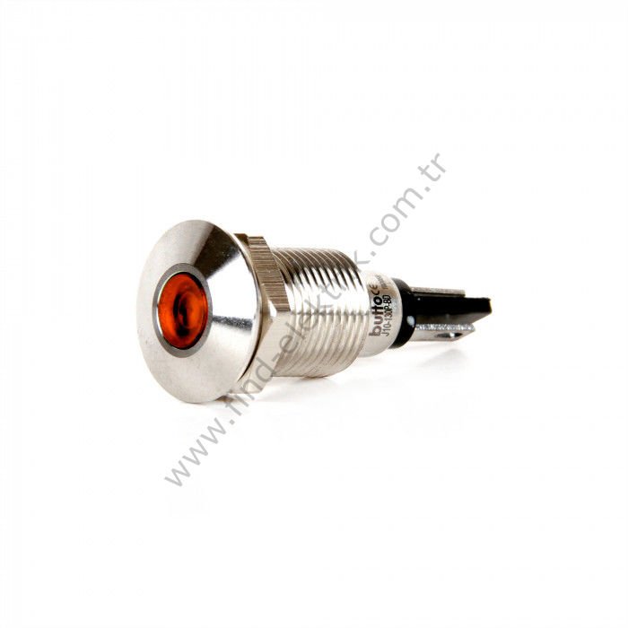 Butto J10-130P-RA2 10mm IP67 Metal Sinyal Lambası 220VAC Kırmızı