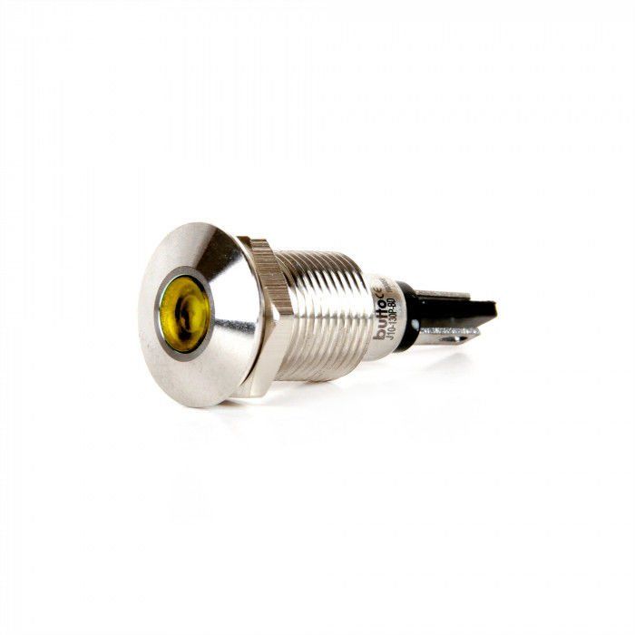 Butto J10-130P-YA2 10mm IP67 Metal Sinyal Lambası 220VAC Sarı