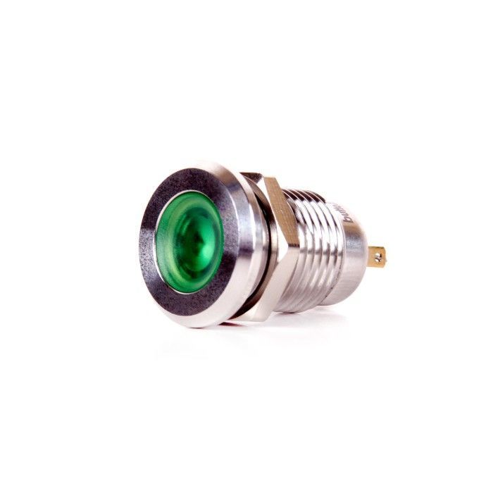 Butto J12-170P-GA2 12mm IP67 Metal Sinyal Lambası 220VAC Yeşil