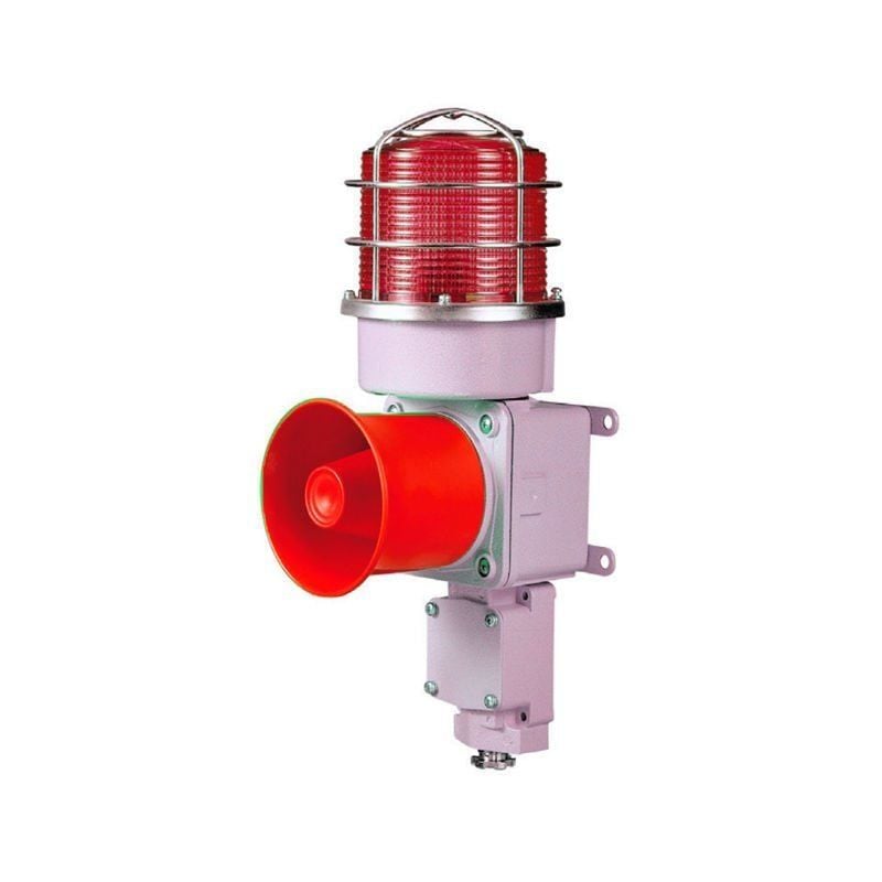 Qlight SDLP-WS-24-R 24V DC, Kalıcı Işık / Flaşör, Korna, Dikey Montaj