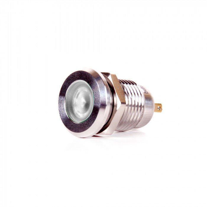 Butto J12-170P-WA2 12mm IP67 Metal Sinyal Lambası 220VAC Beyaz