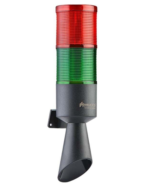 Mucco SNT-B7022-F2-2 İki Katlı Borulu Korna Sabit Flaşör 40-250V AC/DC