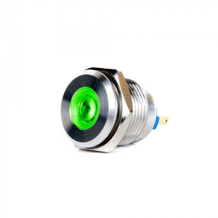 Butto J16-170P-GA2 16mm IP67 Metal Sinyal Lambası 220VAC Yeşil