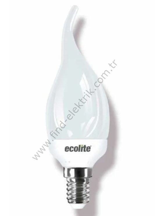 Ecolite C37.Tp.7W.65K Led Candle Flame Ampul : 220V -OPAL Cam -
630 Lümen 15.000 Saat Ömür Beyaz Işık E14 Duy