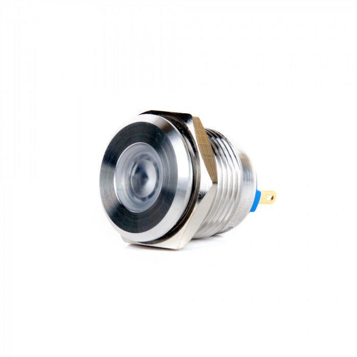 Butto J16-170P-WD 16mm IP67 Metal Sinyal Lambası 6-24VDC Beyaz