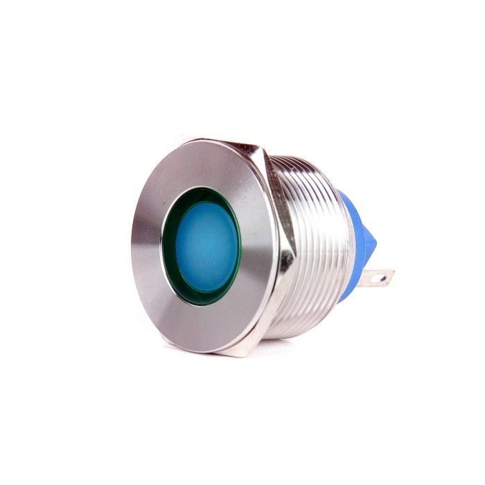 Butto J22-170P-BD 22mm IP67 Metal Sinyal Lambası 6-24VDC Mavi