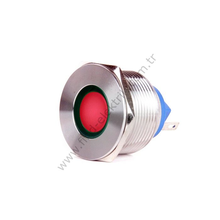Butto J22-170P-RD 22mm IP67 Metal Sinyal Lambası 6-24VDC Kırmızı