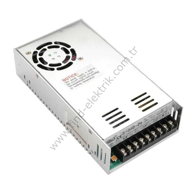 Isıso INES-350-12 350 W 12 VDC 29 A 215*115*50mm Ray Montajlı Delikli Switching Güç Kaynağı