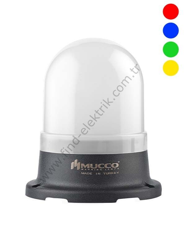 Mucco SNT-S74-RGB Somun Bağlantılı Çok Renkli Rgb İkaz Lambası 12-24V DC