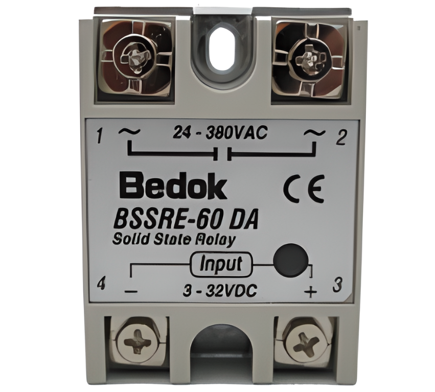 Bedok BSSRE-60DA 60A Solid State Röle (Ssr) 3-32VDC/24-380VAC Bedok