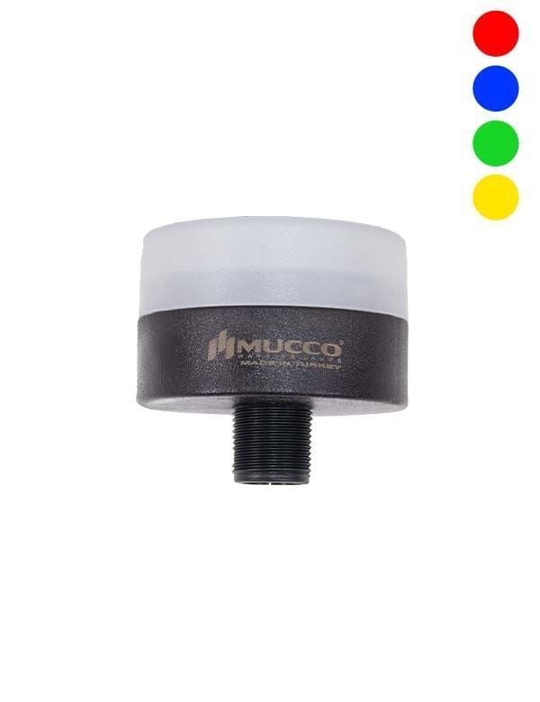 Mucco SNT-MS74-B-RGB Mini Somun Bağlantılı Çok Renkli Rgb Buzzer İkaz Lambası 12-24V DC