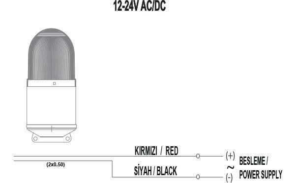 Mucco SNT-K711-1 16 Melodili Led Işıklı Korna 12-24V AC/DC