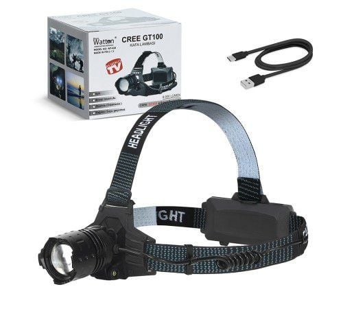 Watton WT-628 GT100 Led Şarjlı Kafa Lambası