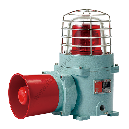 Qlight SESAS-WS-24-R 24V DC, Flash, Korna, Yatay Montaj