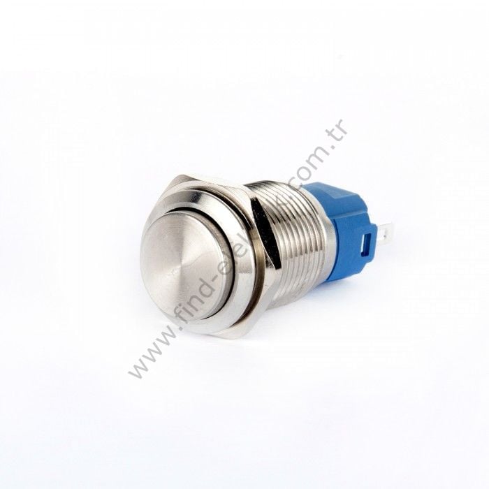 Gerta EGT16-321 16mm Çıkık Kalıcı (Anahtarlı) Metal Buton
