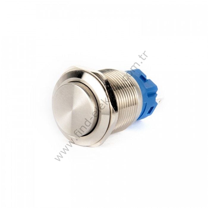 Gerta EGT19-321 19mm Çıkık Kalıcı (Anahtarlı) Metal Buton