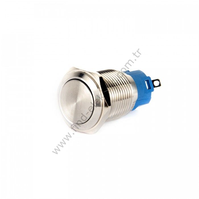 Gerta EGT16-211 16mm Düz Yaylı Metal Buton