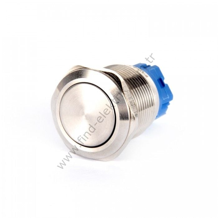 Gerta EGT19-211 19mm Düz Yaylı Metal Buton