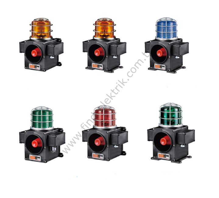 Qlight SCDWS-WS-24-A 24V DC, Flash, Korna, Dikey Montaj