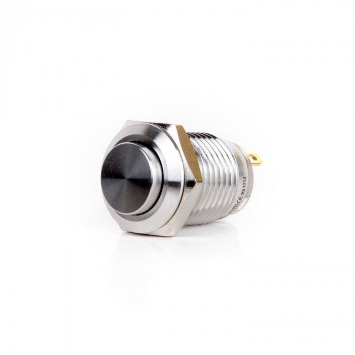 Butto J12-261-RD 12mm Metal Kırmızı LED Işıklı Yaylı Buton 6-24V DC