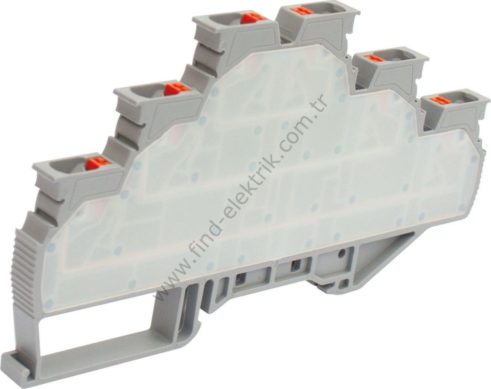 Onka 1020571 Opk 3- 2,5mm² Yay Bağlantılı Üç Katlı Ray Klemens (Monoblok) Sarı Renk