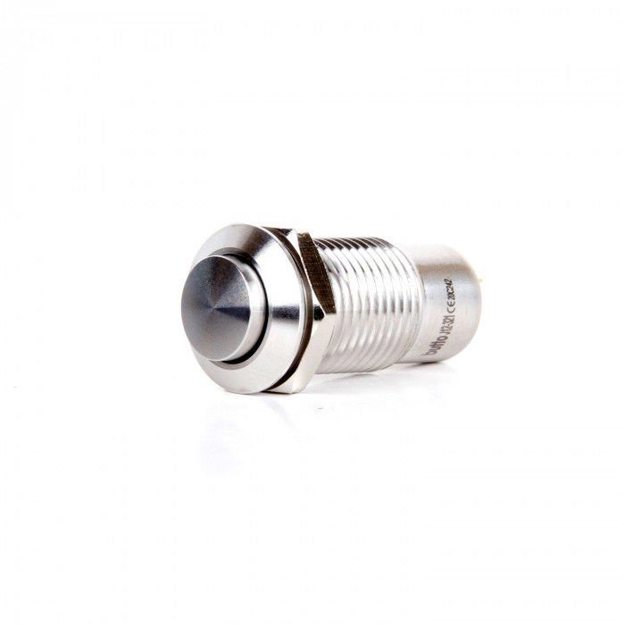 Butto J12-361-WD 12mm Metal Beyaz LED Işıklı Kalıcı Buton 6-24V DC