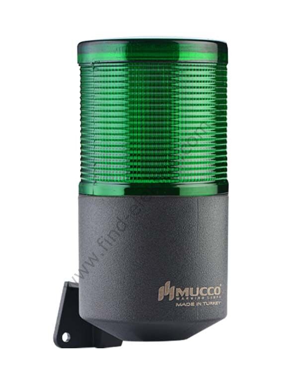 Mucco SNT-K7013-D1-2 Tek Katlı Işıklı Korna Döner 12-24V AC/DC