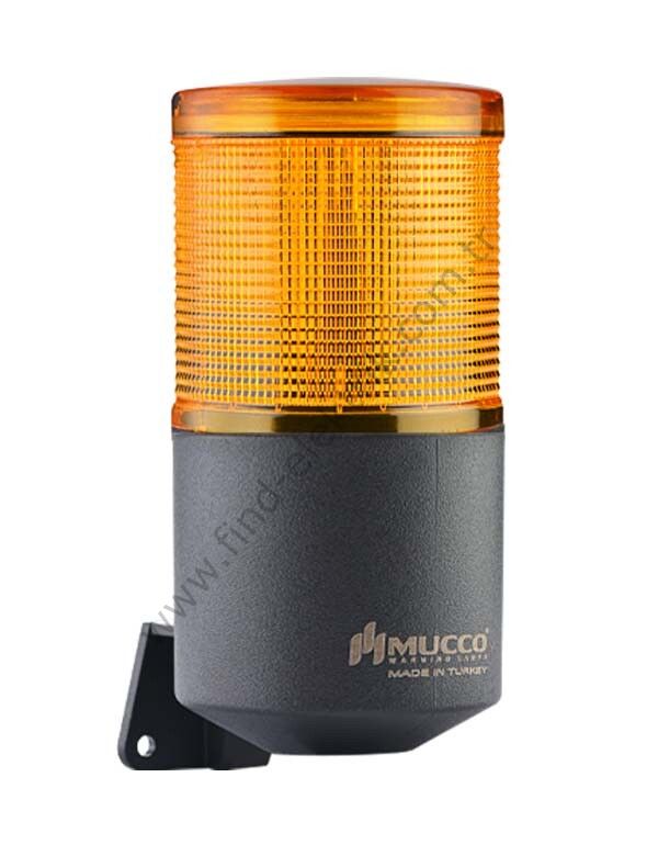 Mucco SNT-K7013-D1-3 Tek Katlı Işıklı Korna Döner 12-24V AC/DC