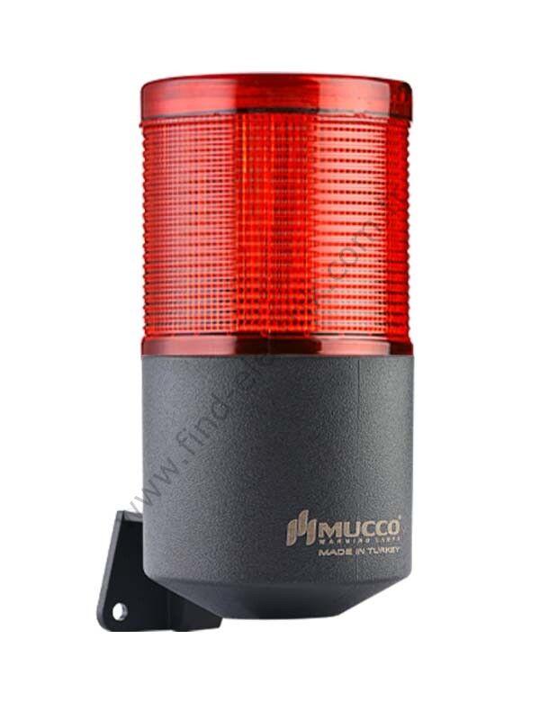 Mucco SNT-K7013-C1-1 Tek Katlı Işıklı Korna Çakar 12-24V AC/DC