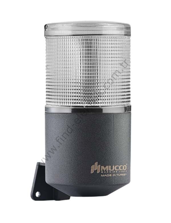 Mucco SNT-K7013-C1-5 Tek Katlı Işıklı Korna Çakar 12-24V AC/DC